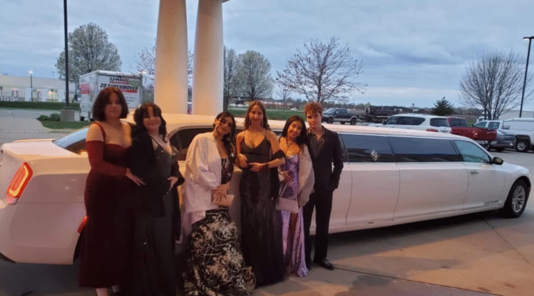 A luxurious limousine for prom nights by Let the Good Times Roll Limo in New Orleans, ensuring safe, stylish transportation.